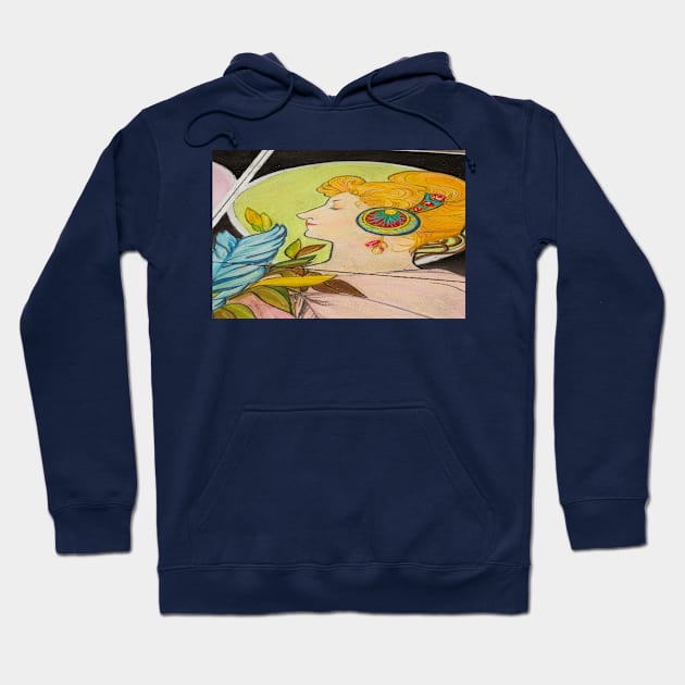 Chalk Portrait Hoodie by thadz